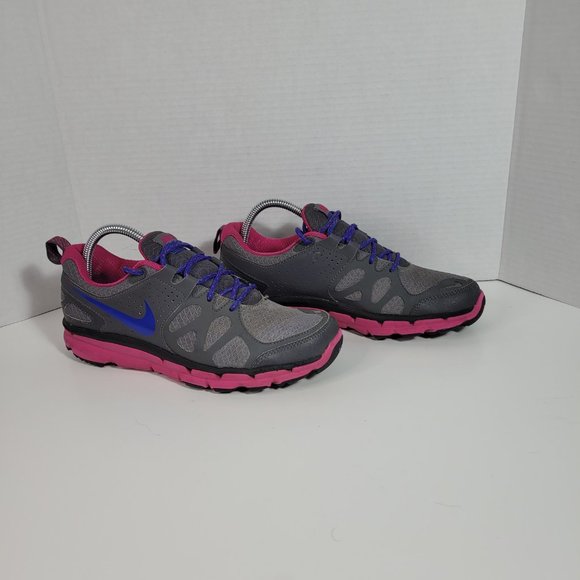 Nike Women's Flex Trail 537696-007 Gray Running Shoes Sneakers Size 8.5 - Picture 2 of 9